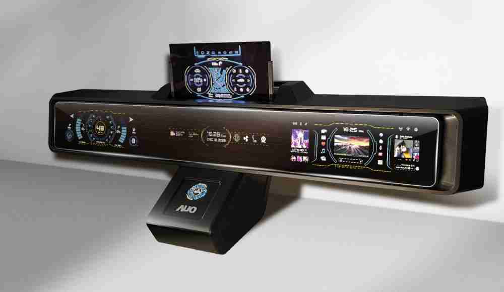 NG大舞台Micro LED沉浸式车舱显示方案结合 可卷式、、、可伸缩的Micro LED应用并可呈现不同的质感纹路，，展现人性化设计